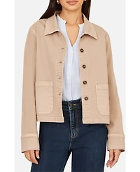 Yumi Women's Canvas Patch Pocket Jacket