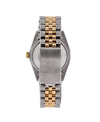 Pre-Owned Rolex Oyster Perpetual Datejust Automatic Watch in Stainless Steel and Gold with Diamond Markers 36mm