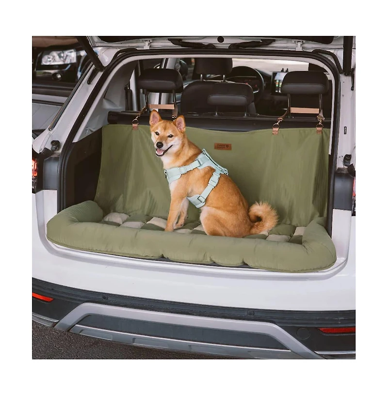 FunnyFuzzy Standard Large Chessboard Lounge Dog Car Seat Bed,