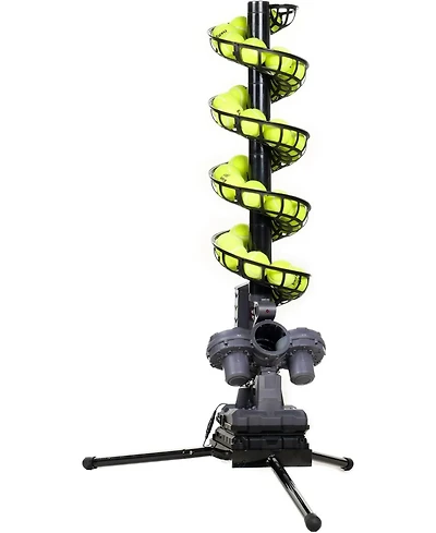 Furlihong Tennis Ball Machine with Stable Triangular Iron Base and Adjustable Speed Oscillating Function with Carrying Bag for All Skill Levels