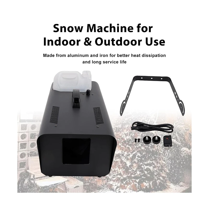 Artudatech Snow Machine for Indoor/Outdoor Use, Creates 20feet Snowfall, Perfect for Christmas And Weddings