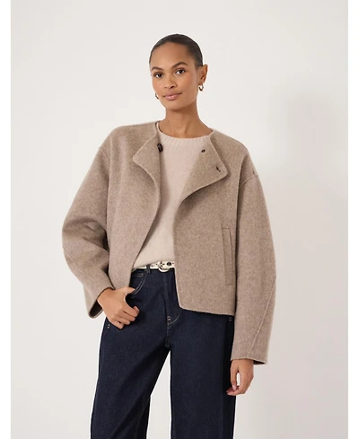 Hush Women's Linnie Double Faced Collarless Jacket