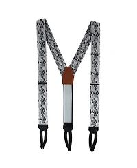 Trafalgar Ambrose Dapper Night Silk Formal End Suspenders and Necktie Set