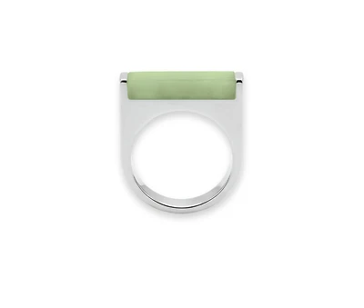 seree Year of the Horse — Jade Stone Saddle Ring