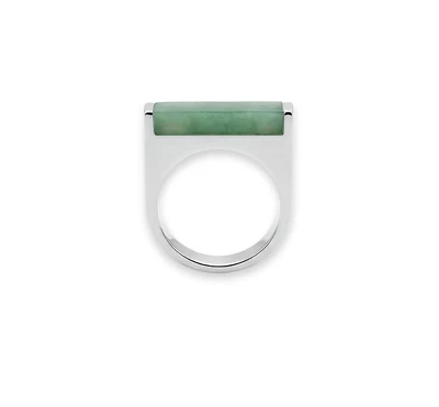seree Year of the Horse — Jade Stone Saddle Ring