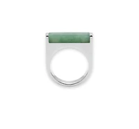 seree Year of the Horse — Jade Stone Saddle Ring
