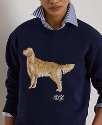 Lauren Ralph Petite Riednee Crew Neck Sweater