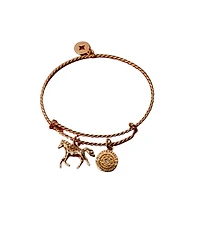 Alex and Ani Horse Rope Textured Charm Bangle Bracelet