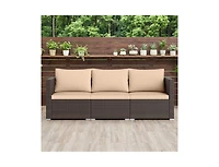 Slickblue 3-Piece Patio Sectional Sofa Set with Plush Seat Cushions