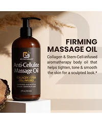 M3 Naturals Anti-Cellulite Massage Roller & Firming Body Massage Oil Bundle With Collagen & Stem Cell Cellulite roller for thighs & glutes Bundle