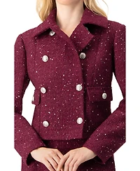 Ivonne Women's Double-Breasted Short Jacket