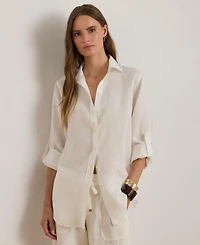 Lauren Ralph 100% Linen Shirt