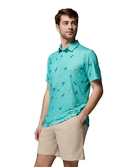 Columbia Men's Parsons Printed Short-Sleeve Polo Shirt
