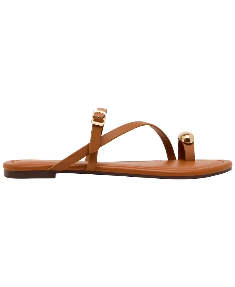 Madden Girl Women's Tune Embellished Strappy Slide Sandals