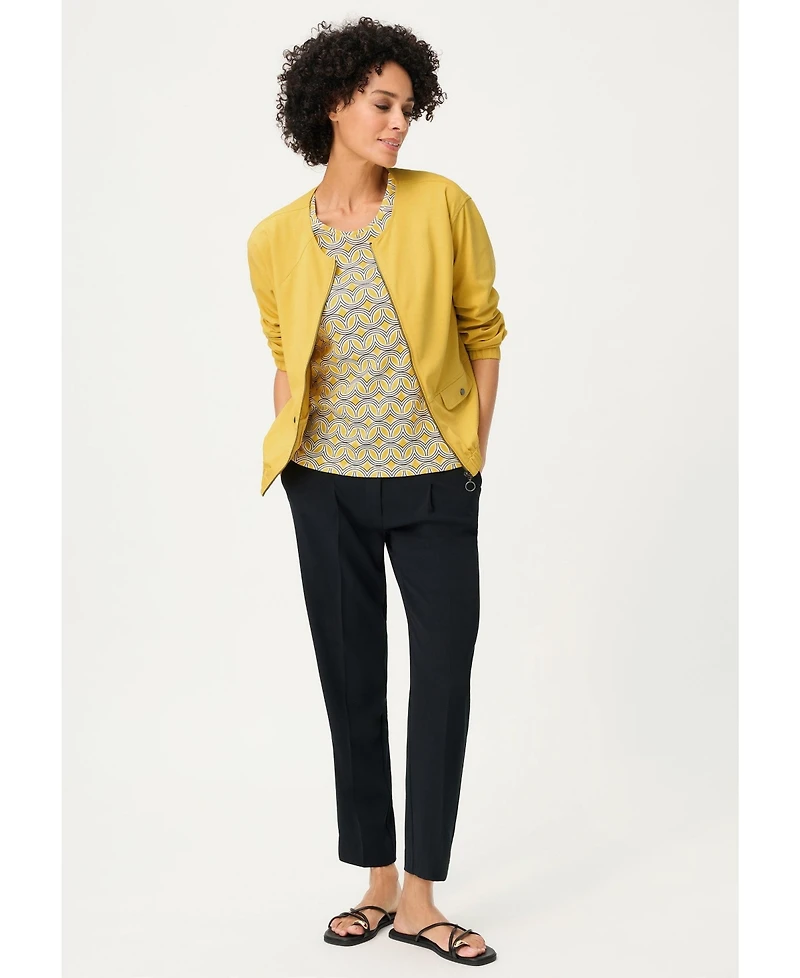 Olsen Women's Retro Geo Print T-Shirt