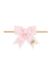 Sweet Wink Baby Girls Golf Tee Embroidered Lace Bow Baby Headband