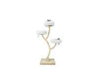 Aostirmotor 70" Cat Tower, 4-Layer Activity Tree with 3 Perches & Hanging Balls for Indoor Cats