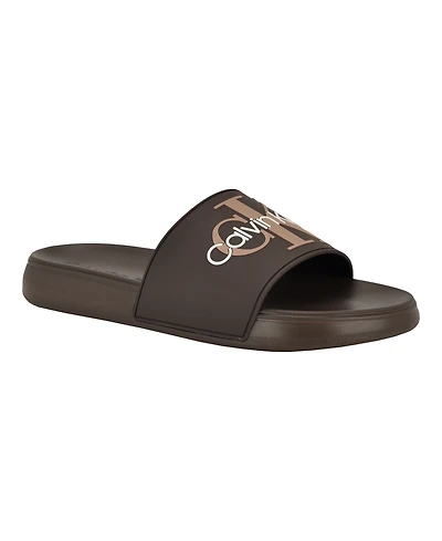 Calvin Klein Men's Wythe Slip-On Slide Sandals