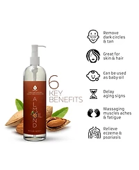 Pursonic The Ultimate Hair & Skin Restoration Bundle: Led Therapy Brush, Castor Oil, Sweet Almond Oil, & Fractionated Coconut Oil