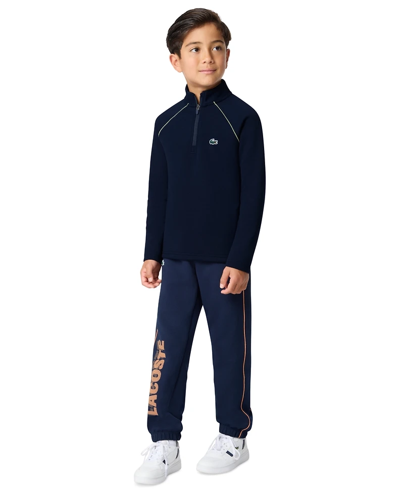 Lacoste Boys' 10-16 Long-Sleeve Half-Zip Golf Top