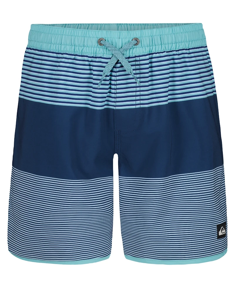 Quiksilver Boys' 8-20 Surfsilk Tijuana Stripe Swim Board Shorts