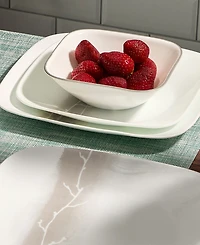 Corelle Vitrelle Studio Square Wandering Grove 18-Pc. Dinnerware Set, Service for 6