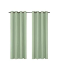 Rt Designers Collection 100 Polyester 140 Gsm Sedona Jacquard Grommet Curtain Panel 54 X22 X 90 X22 Sage