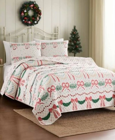 Avanti Bows Branches Reversible 3 Pc. Quilt Set
