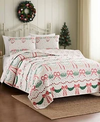 Avanti Bows Branches Reversible 3 Pc. Quilt Set