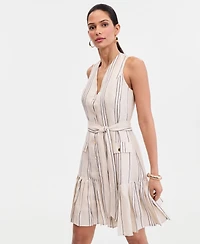 I.n.c. International Concepts Women's Sleeveless Linen-Blend Dress, Macy's Exclusive