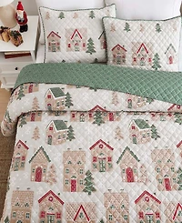 Avanti Gingerbread Reversible 3-Pc. Quilt Set