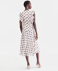 I.n.c. International Concepts Women's Ruffle Sleeveless Midi Dress, Macy's Exclusive