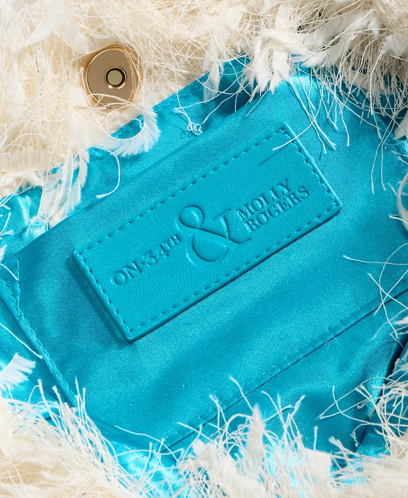 Feather Fringe Clutch, Macy's Exclusive- Molly Rogers Capsule Collection