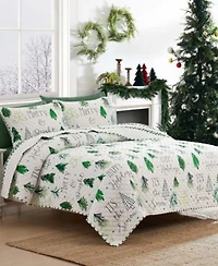 Avanti Christmas Trees Reversible 3 Pc. Quilt Set