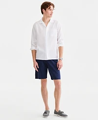 Club Room Men's Cotton Long-Sleeve Camp-Collar Shirt, Macy's Exclusive