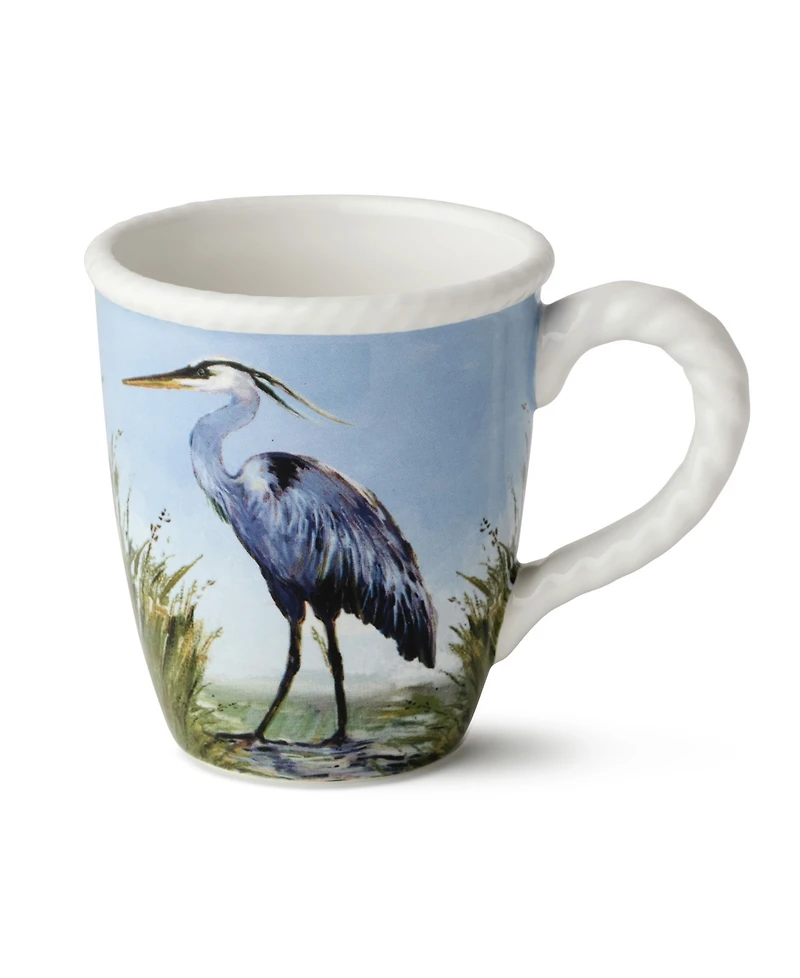 Certified International Coastal Birds Mugs, Set of 4