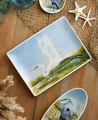 Certified International Coastal Birds Rectangular Platter