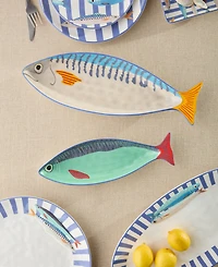 Certified International Something Fishy 2-Pc. Platter Set