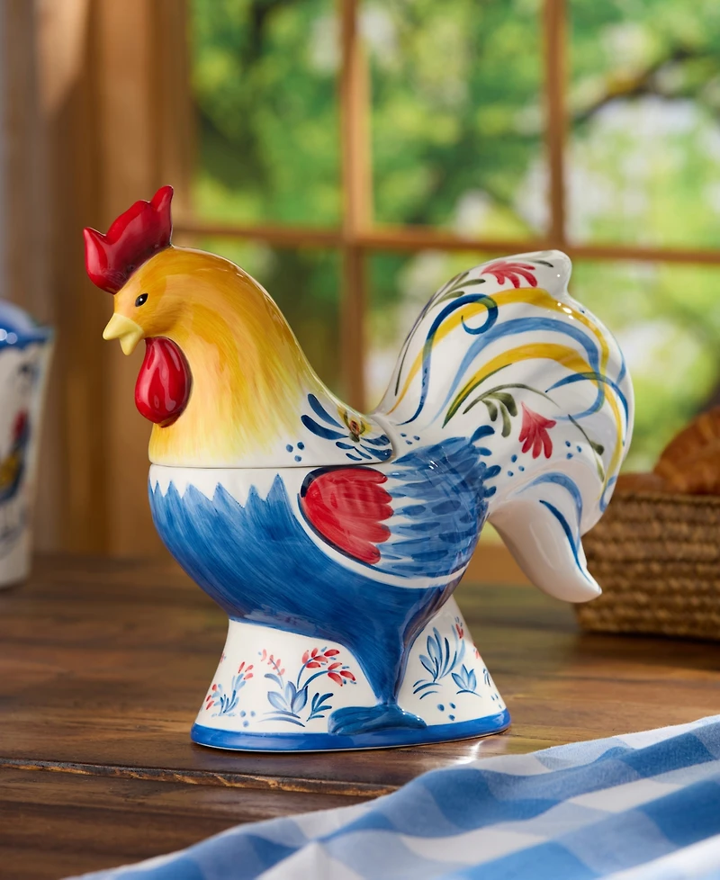 Certified International French Rooster Cookie Jar