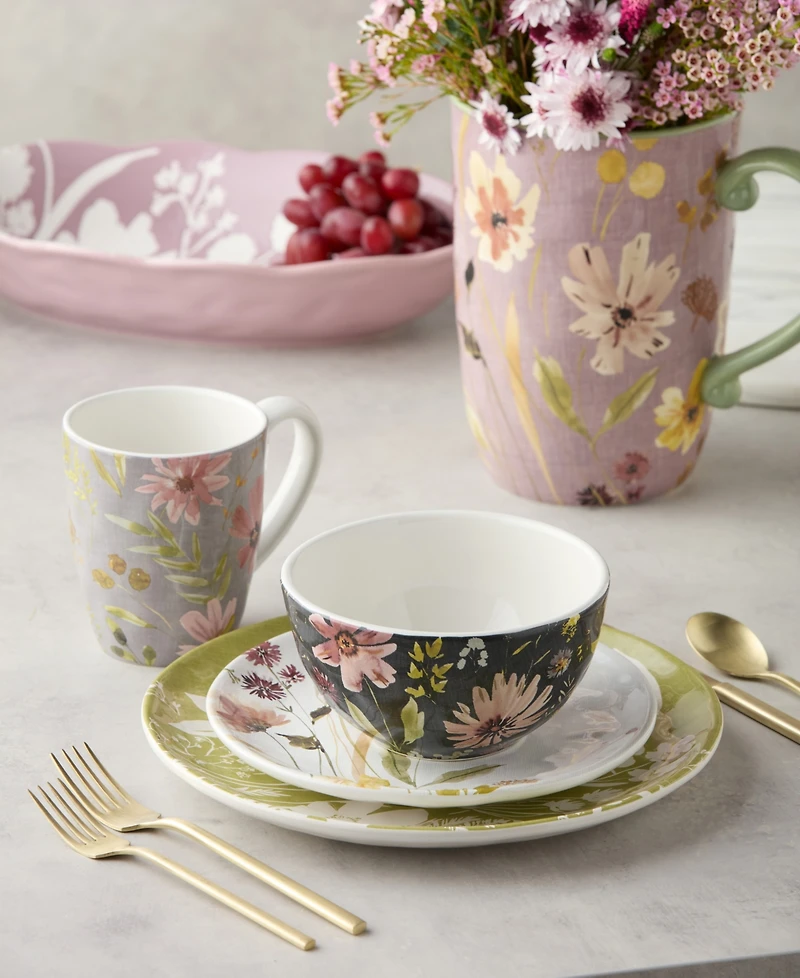 Certified International Wildflowers 16-Pc. Dinnerware Set, Service for 4