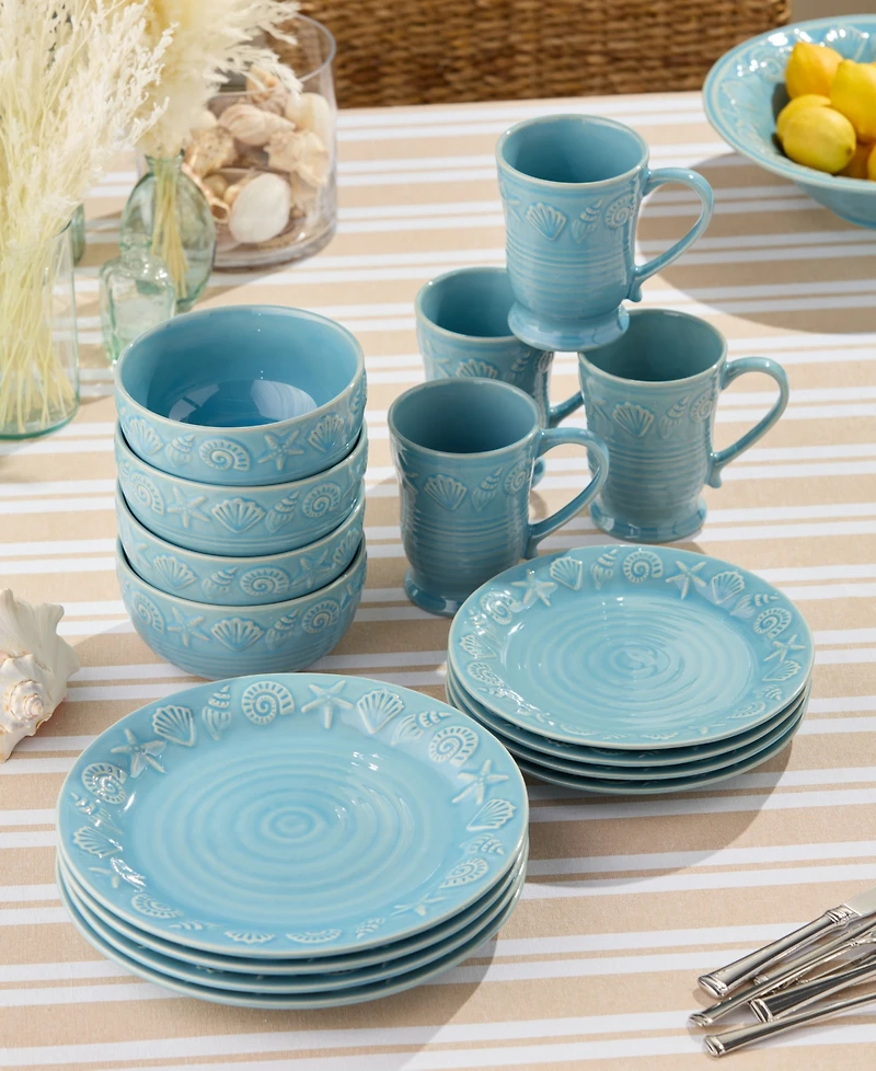 Certified International Coastline 16-Pc. Dinnerware Set, Service for 4