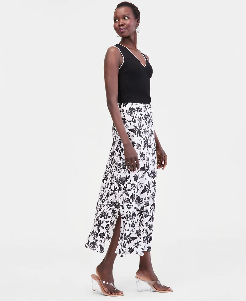 I.n.c. International Concepts Women's Printed Maxi Skirt, Macy's Exclusive
