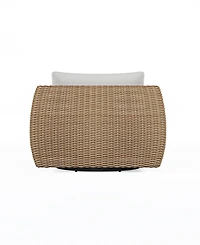 Sculptura 42" Aluminum Outdoor Swivel Club Chair, Created for Macy's