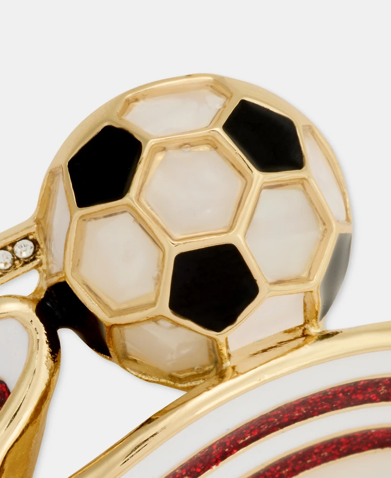 Anne Klein Crystal Soccer World Cup Pin