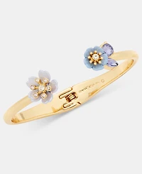 Anne Klein Crystal Flower Cuff Bracelet