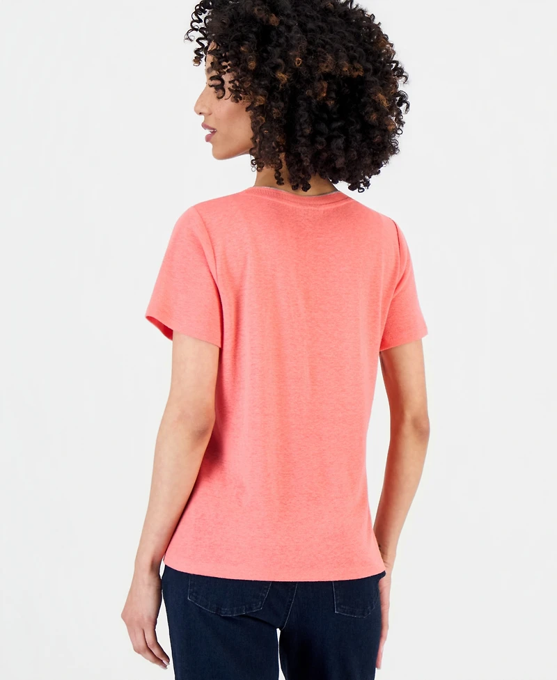 Style & Co Petite V-Neck T-Shirt, Macy's Exclusive