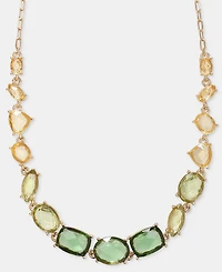 Anne Klein Stationed Stone Statement Necklace, 16" + 3" extender