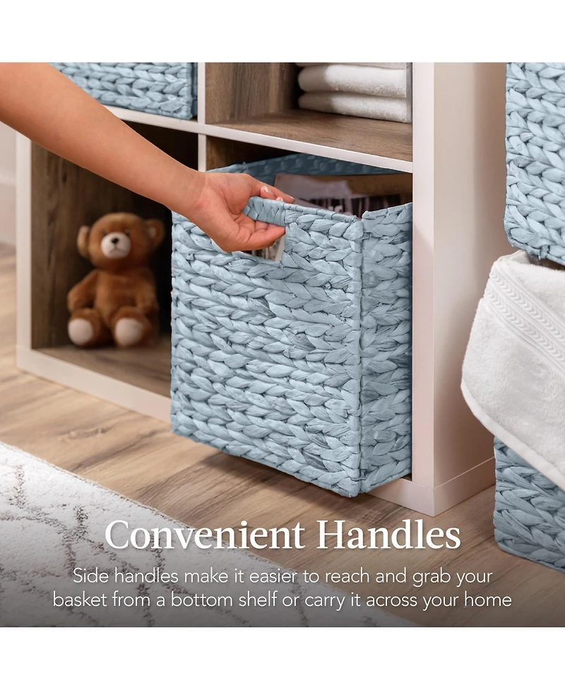 Best Choice Products 10.5x10.5in Hyacinth Storage Baskets