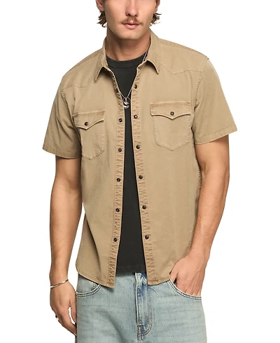 Lucky Brand Men's Short-Sleeve Regular-Fit Western Shirt