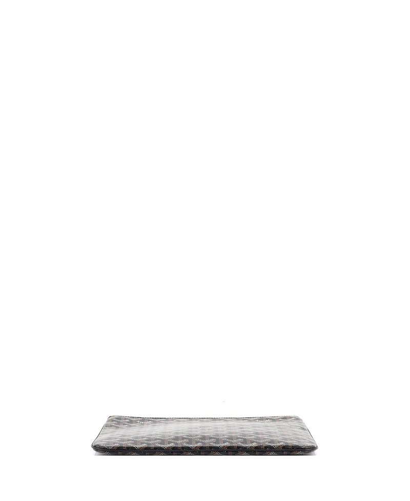 Pre-Owned Goyard Mm Senat Zip Pouch Coated Canvas